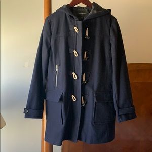 Navy Blue Banana Republic duffle coat